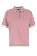 Rosa Piquet-Poloshirt von Prada