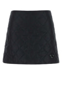 Prada Dunkelblauer Re-Nylon-Minirock
