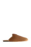 Prada Camel Calf Hair Slippers