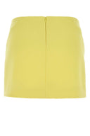 Givenchy Yellow Stretch Crepe Mini-skjørt