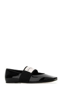 Givenchy svarte skinnkvadratballerinaer