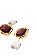 Givenchy utsmykkede metallskulpturelle krystalløreringer