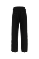 Alexander Mcqueen Black Wool Wide Leg Pant