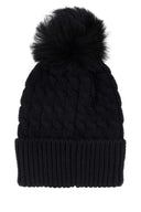 Moncler Grenoble Black Wool Beanie Hat