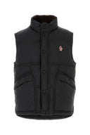 Moncler Grenoble svart nylon Aul ermeløs dunjakke