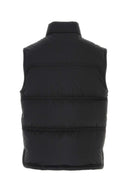 Moncler Grenoble svart nylon Aul ermeløs dunjakke