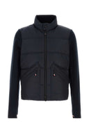 Moncler Grenoble Navy Blue Pile Cardigan
