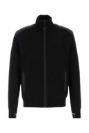 Moncler Grenoble Black Wool Blend Cardigan