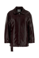 Courreges Grape Stretch Vinyl Padded Jacket