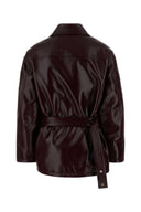 Courreges Grape Stretch Vinyl Padded Jacket