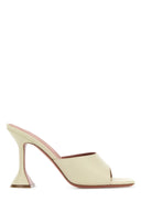 Amina Muaddi Sand Nappa Leather Lupita Mules