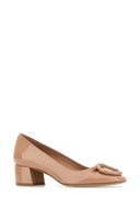 Salvatore Ferragamo Skin Pink Leather Mara 40 Pumps