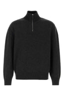 Salvatore Ferragamo Slate Cashmere Blend Sweater