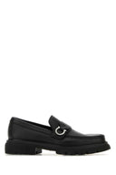 Salvatore Ferragamo Black Leather Andover Loafers