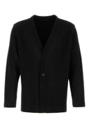 Homme Plisse' Issey Miyake Black Polyester Cardigan