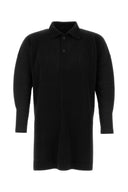 Homme Plisse' Issey Miyake Black Polyester Polo Shirt