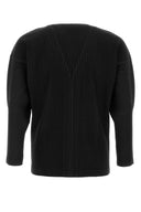Homme Plisse' Issey Miyake Black Polyester Cardigan
