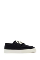 Prada Navy Blue Canvas Sneakers