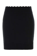 Chloe Black Wool Blend Mini Skirt