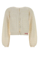 Cardigan all'uncinetto bianco Chloe