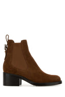 Chloe Caramel Suede Dakota Ankle Boots