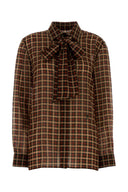 Saint Laurent brodert ullskjorte
