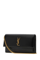 Saint Laurent 블랙 가죽 선셋 클러치