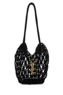 Saint Laurent 블랙 크로셰 버킷 백