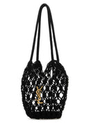 Saint Laurent 블랙 크로셰 버킷 백