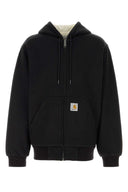 Carhartt Wip Black Cotton Blend Active Sweat Jacket