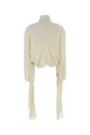 Alaia Cream Crepe Blouse