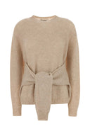 Des Phemmes Beige Stretch Nylon Blend Sweater