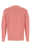 Fedeli Salmon Stretch Wool Blend Sweater