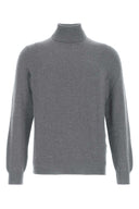Fedeli Grey Cashmere Sweater