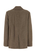 Tory Burch Dove Grey Wool Blend Coat