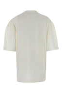 Maison Margiela Oversize T-skjorte i hvit bomull
