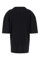 Maison Margiela Black Cotton Oversize T-skjorte