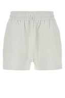 Gucci White Stretch Nylon Bermuda Shorts