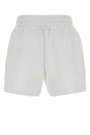 Gucci White Stretch Nylon Bermuda Shorts