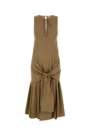Vestido Loewe Popelín Camel