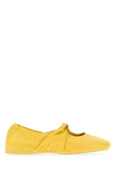 Loewe Yellow Nappa Leather Pebble Ballerinas