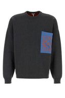 Loewe Dunkelgrauer Pullover aus Baumwollmischung