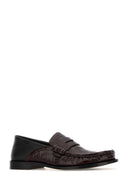 Loewe Two Tone Leather Campo Loafers