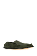 Loewe Olivgrüne Wildleder-Flex-Loafer