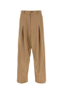 Loewe Hose mit weitem Bein aus Kamelbaumwolle