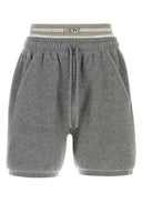 Bermudas de mezcla de lana gris de Loewe