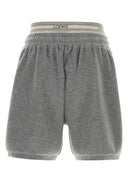 Bermudas de mezcla de lana gris de Loewe