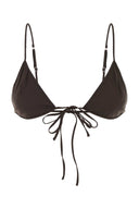 Prada Brown Stretch Poplin Bra