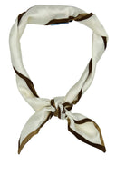 Prada marfil de seda Foulard