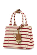 Prada Embroidered Canvas Mini Handbag